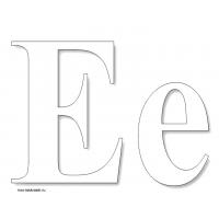 Раскраска буква Е