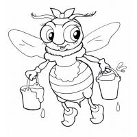 Раскраска пчела