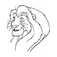 Раскраска Король лев