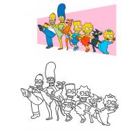 Раскраска Симпсоны