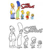 Раскраска Симпсоны