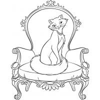 Раскраска Коты аристократы