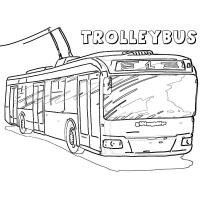 Раскраска троллейбус