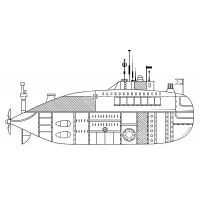 Раскраска подводная лодка