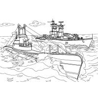 Раскраска подводная лодка