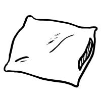 Раскраска подушка