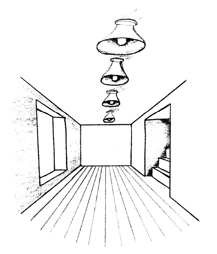уроки рисования интерьера в перспективе