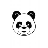 Раскраска панда