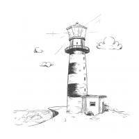 Раскраска маяк