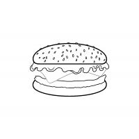 Раскраска гамбургер