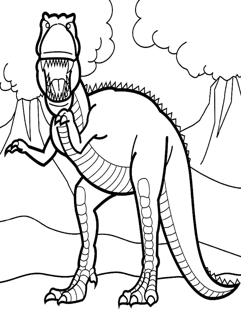 Разукрашки Про Динозавров Онлайн