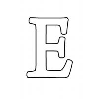 Раскраска буква Е