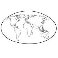 Раскраска карта мира