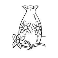 Раскраска ваза