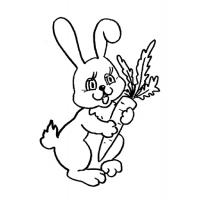 Раскраска кролик