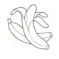 Раскраска банан