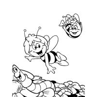 Раскраска пчёлка Майя