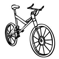Раскраска велосипед