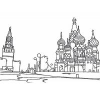Раскраска Кремль