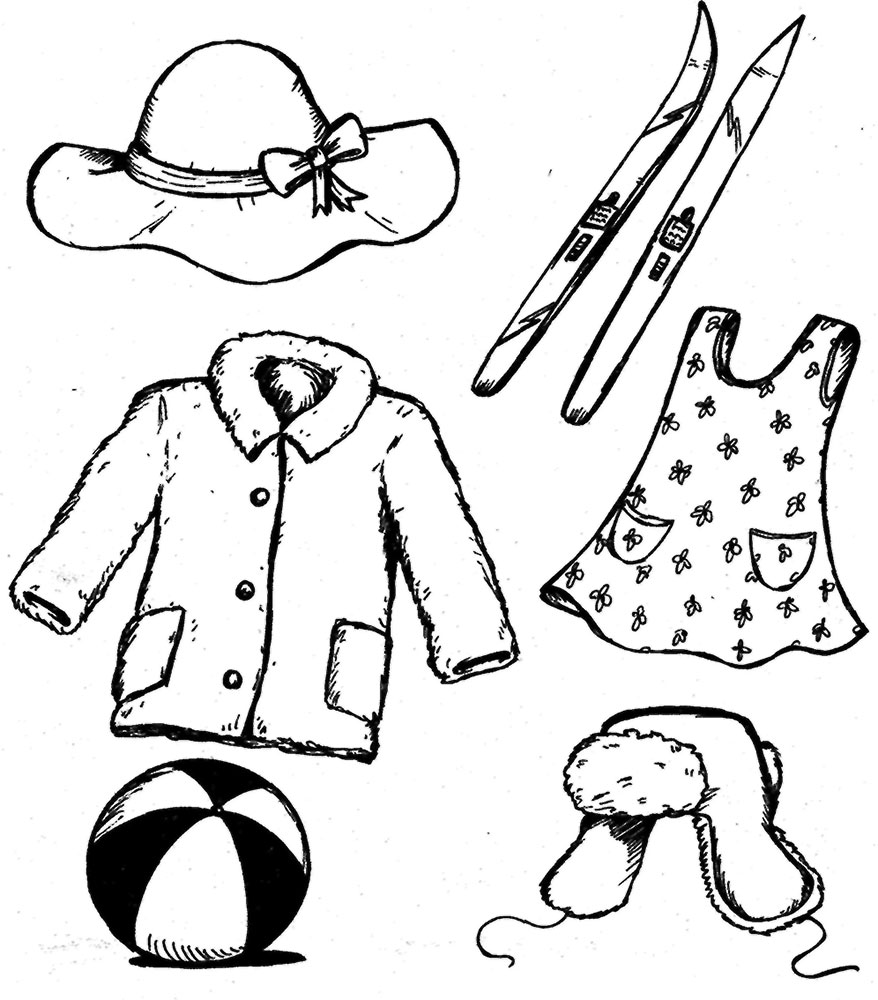 Зимняя одежда задания для дошкольников