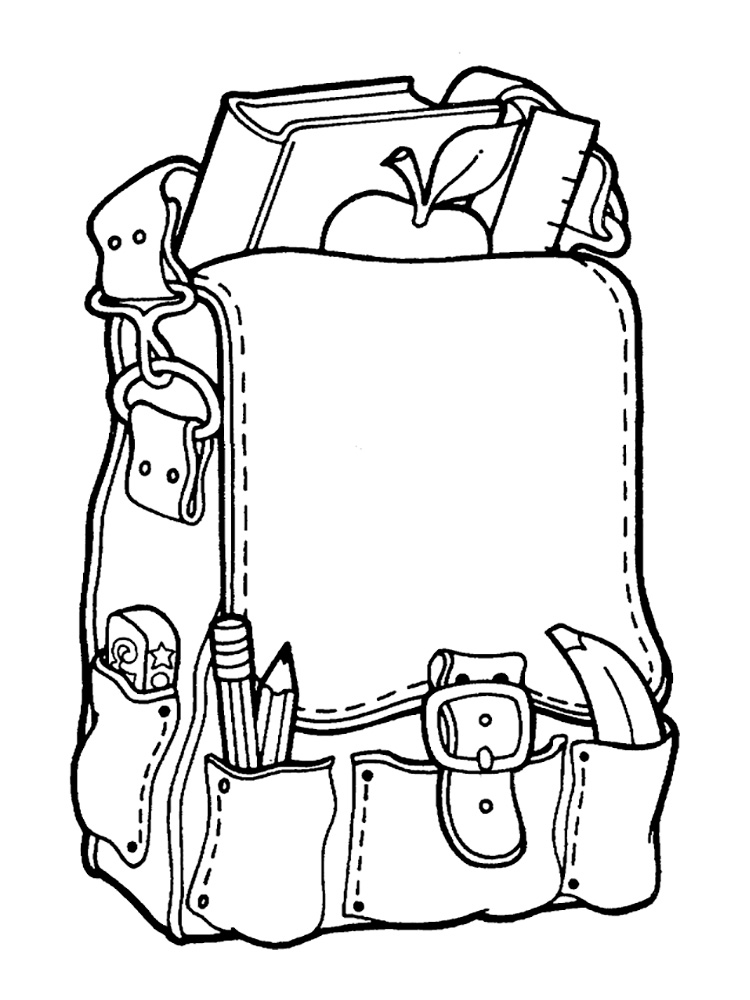 Школьные раскраски для детей. Раскраска рюкзак школьный. Портфель раскраска. Рюкзак раскраска для детей. Раскраска школа.