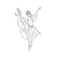Раскраска балерина