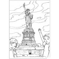 Раскраска Статуя Свободы