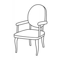 Раскраска стул