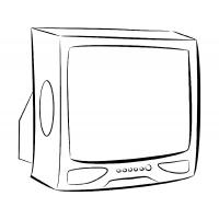 Раскраска телевизор
