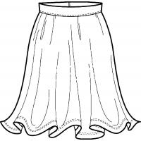 Раскраска юбка