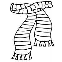 Раскраска шарф
