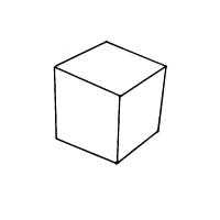Раскраска кубик