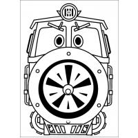 Раскраска Роботы поезда