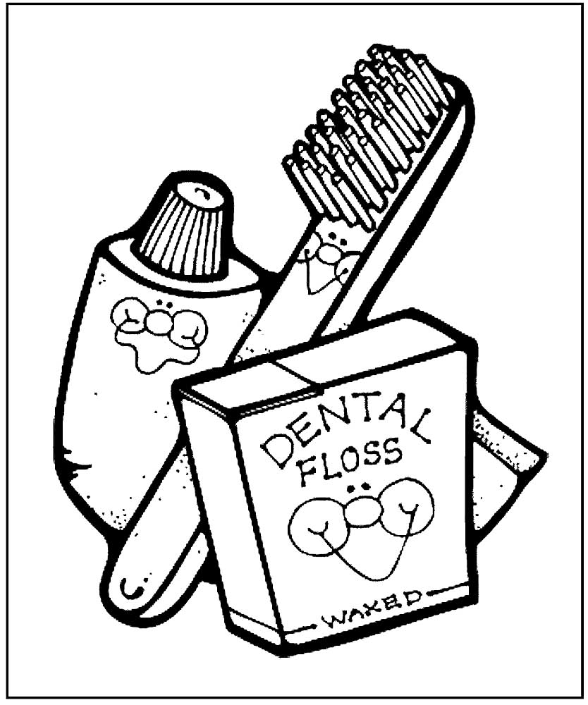 Раскраска зубная паста и зубная щетка замена шланга у ирригатора