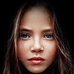 Раскраска лицо девочки Раскраска лицо девочки
