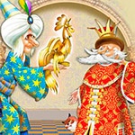 Раскраска Сказка о Золотом петушке Раскраска Сказка о Золотом петушке