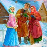 Раскраска Сказка Снегурочка Раскраска Сказка Снегурочка